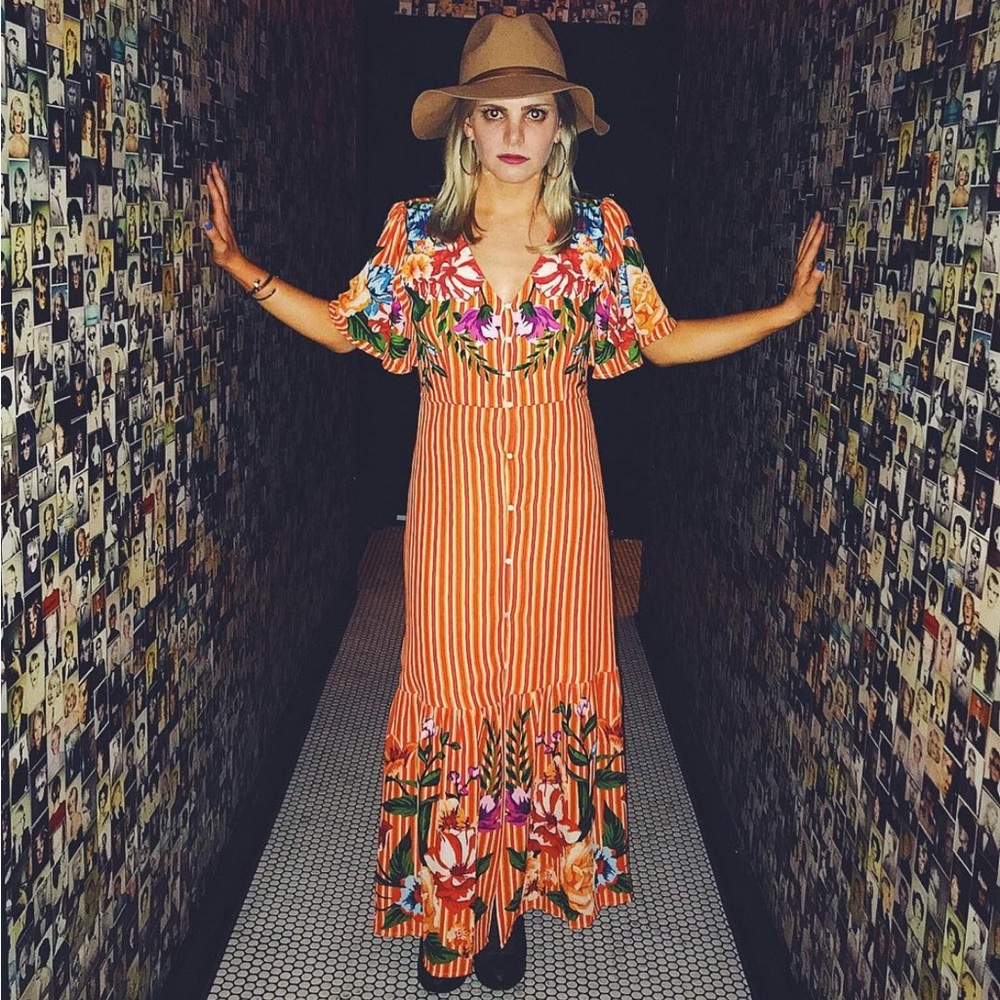 Striped maxi dress